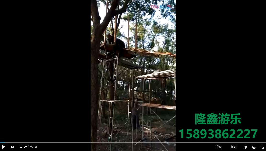 叢林穿越施工現(xiàn)場(chǎng)